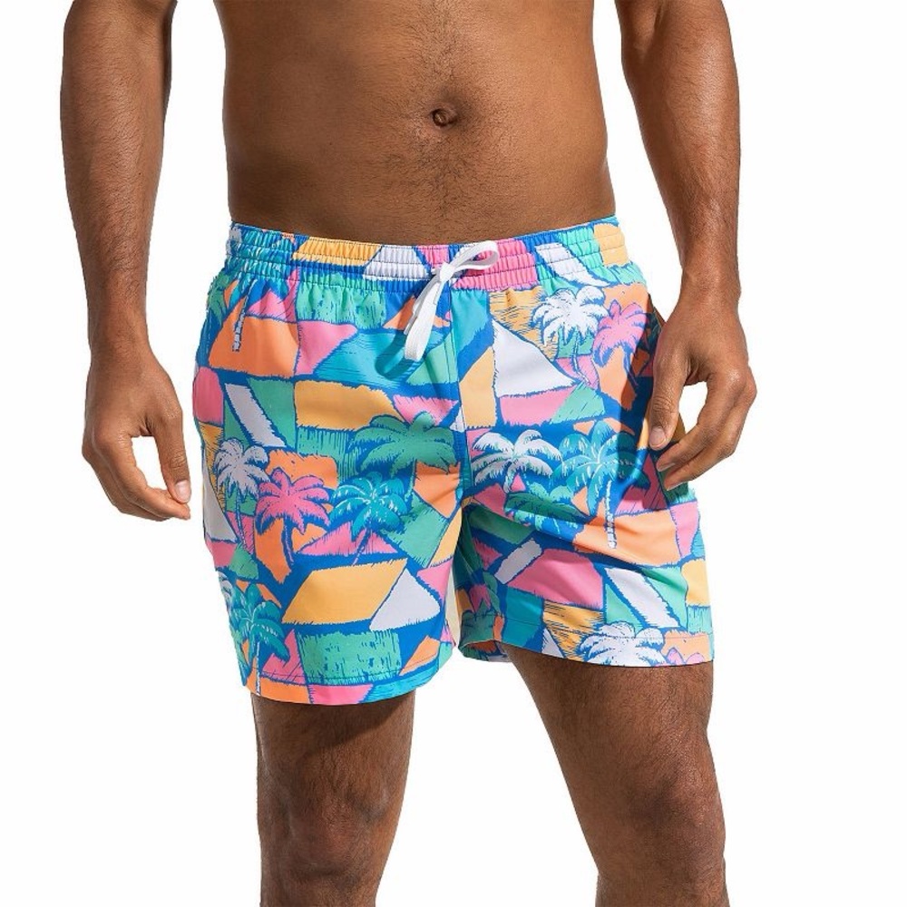 Chubbies 5.5" Swim Trunks small blue palm